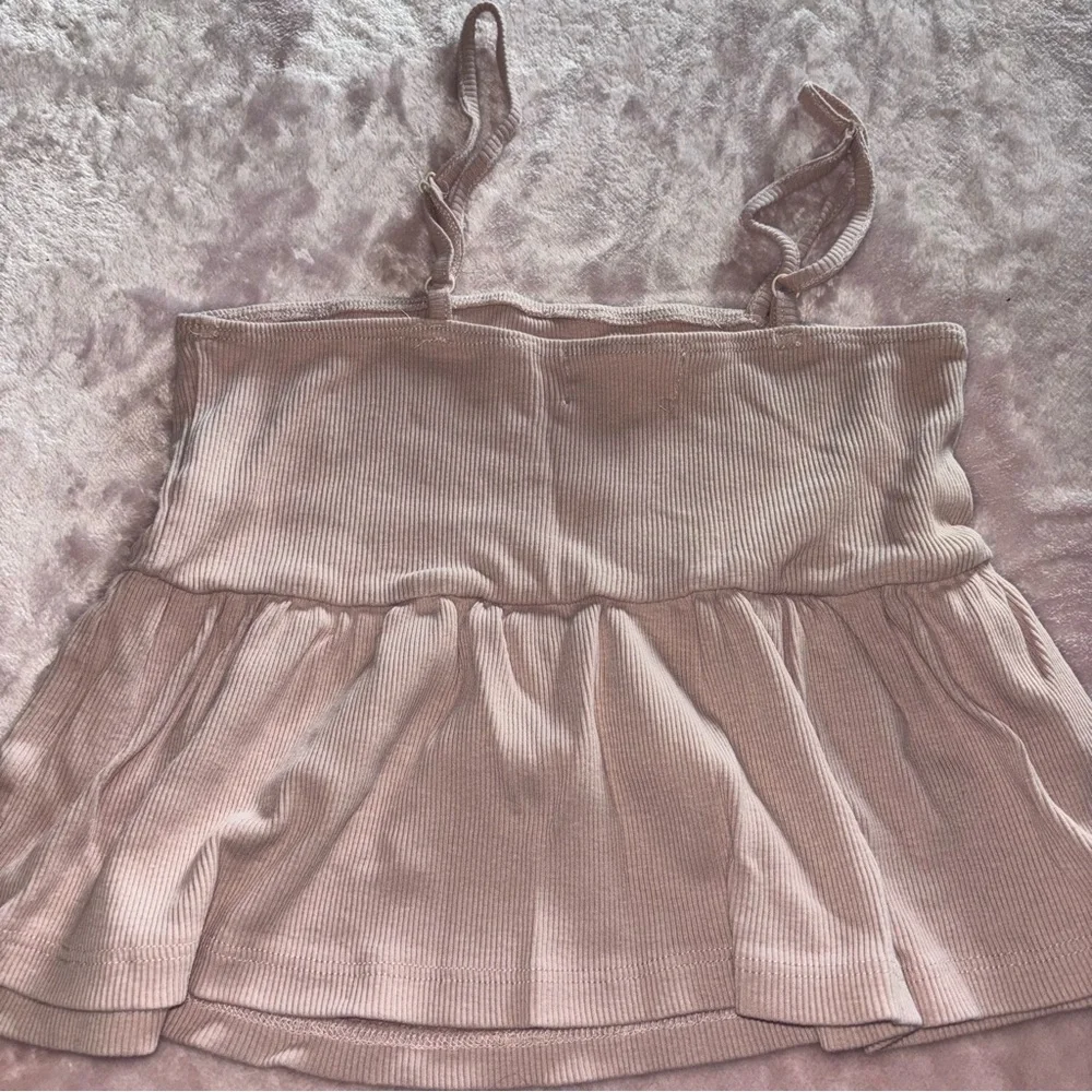 Pink Ribbed Tank Top - Picture 2 of 3